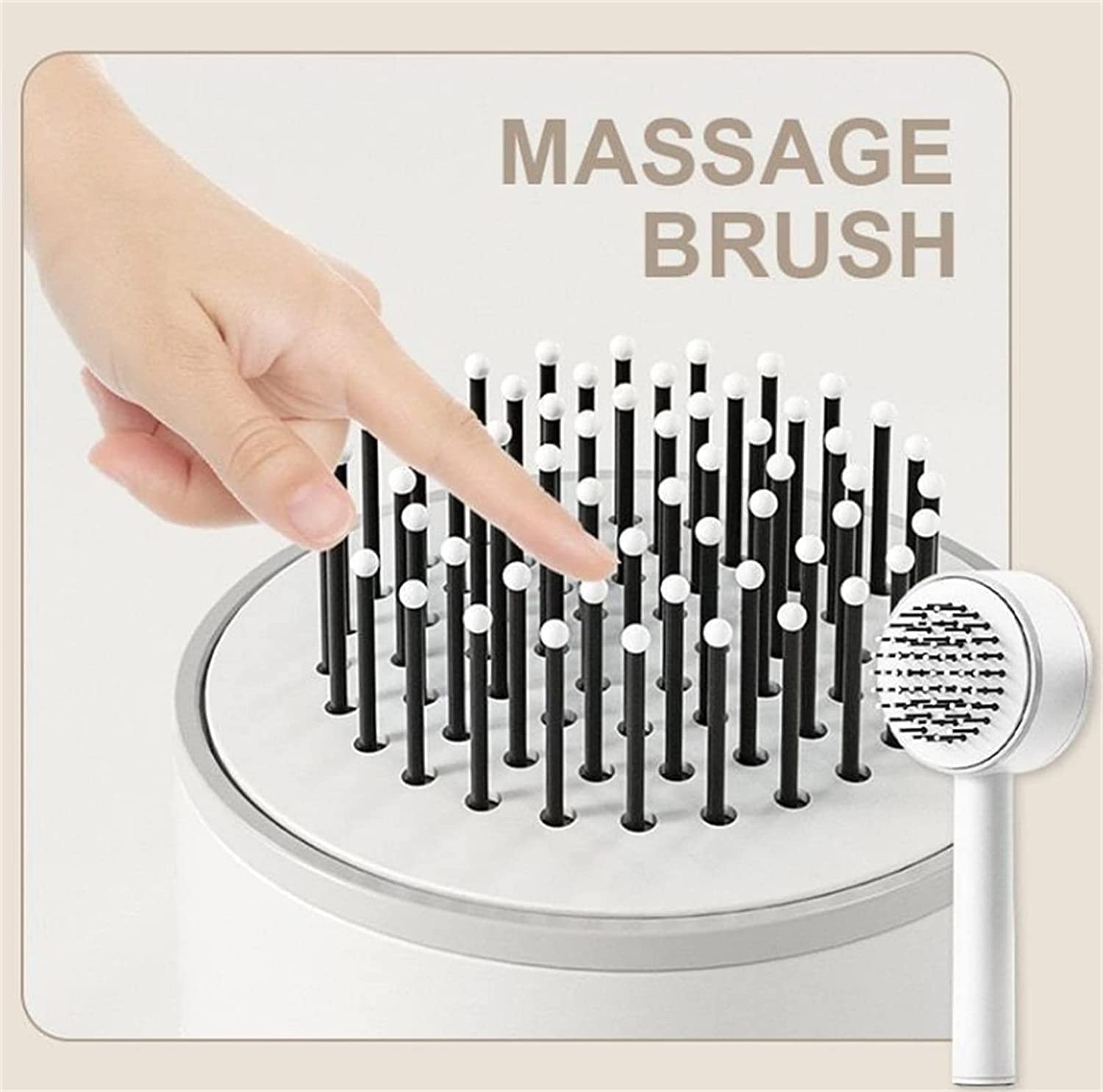 6034 Air Cushion Massage Brush, Airbag Massage Comb with Long Handle, Self-Cleaning Hair Brush, Detangling Anti-Static for All Hair 6034 Air Cushion Massage Brush, Airbag Massage Comb with Long Handle, Self-Cleaning Hair Brush, Detangling Anti-Static for All Hair